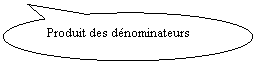 Bulle ronde: Produit des dénominateurs