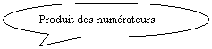 Bulle ronde: Produit des num�rateurs
