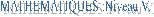 MATHEMATIQUES :Niveau V.