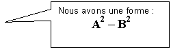 Rectangle: Nous avons une forme :
             A2 � B2
